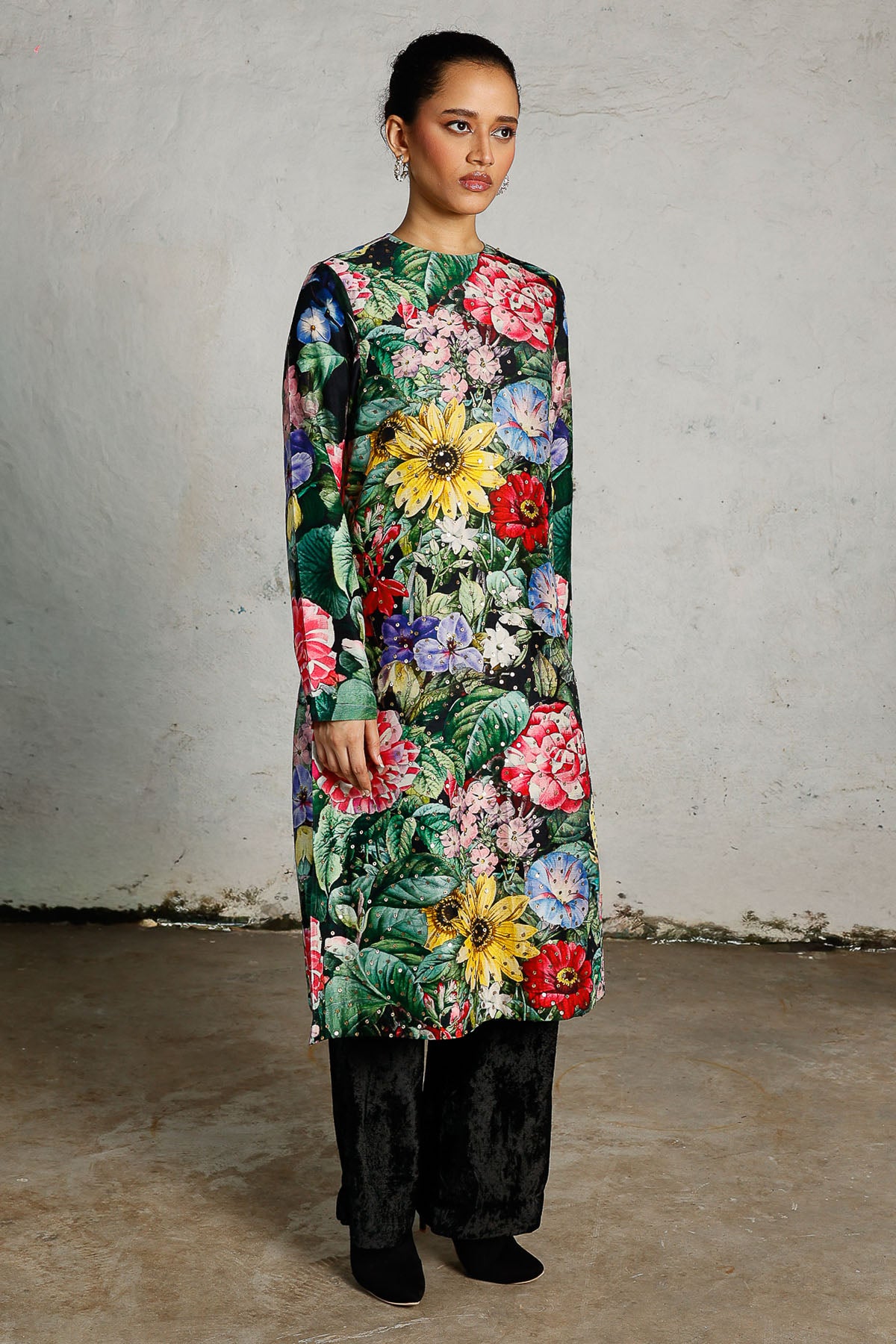 Multicolor Gold Sequins Kurta