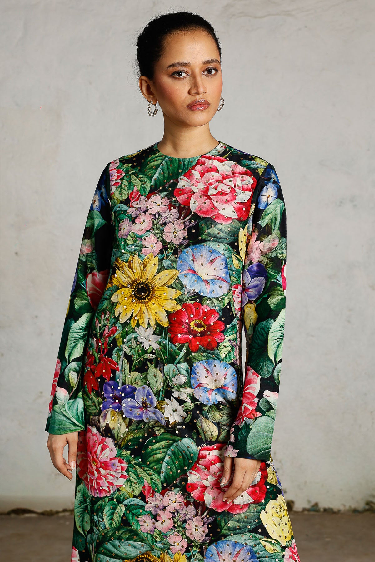 Multicolor Gold Sequins Kurta