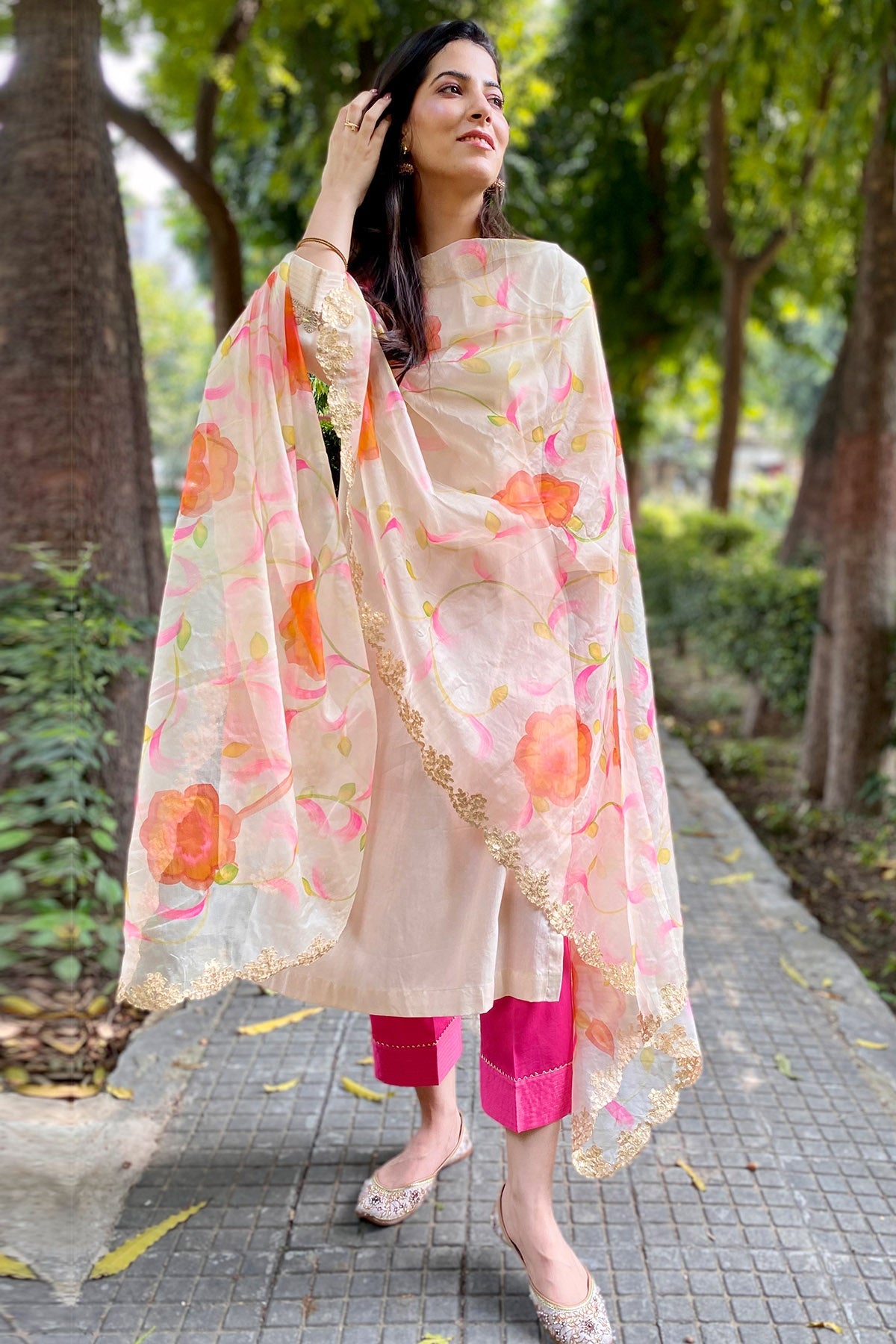 Buy Multicolor Gota Patti Kurta Set by The Hemming Bird for women online at ScrollnShops