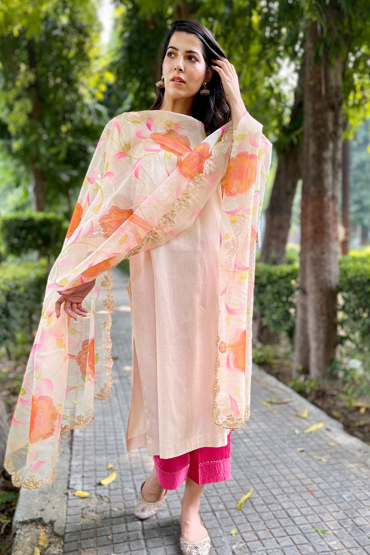 Multicolor Gota Patti Kurta Set