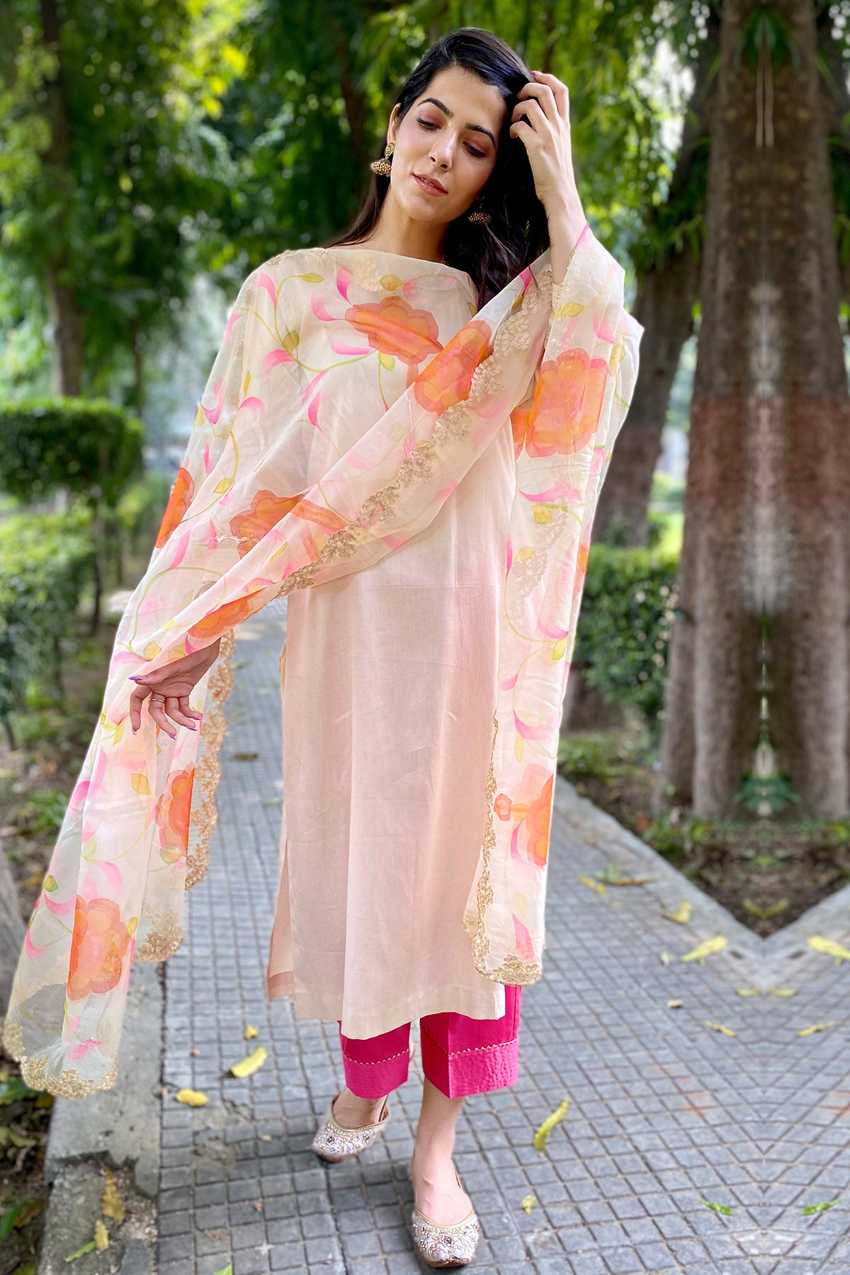 Multicolor Gota Patti Kurta Set