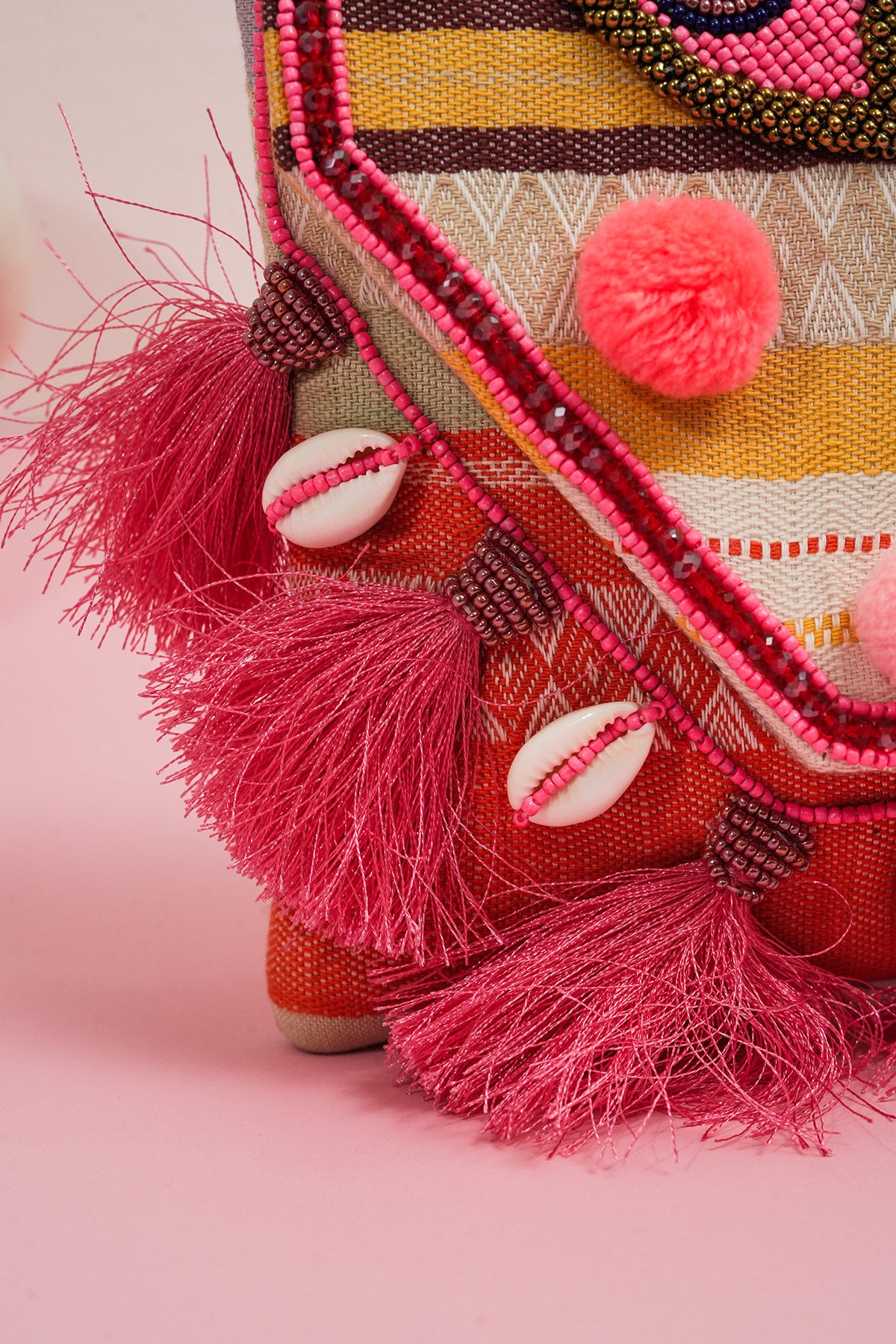 Multicolor Hand Crafted Clutch