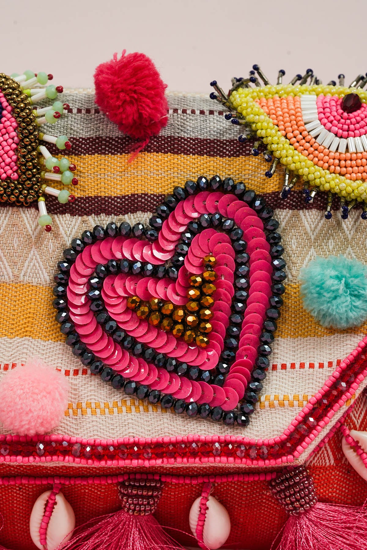 Multicolor Hand Crafted Clutch