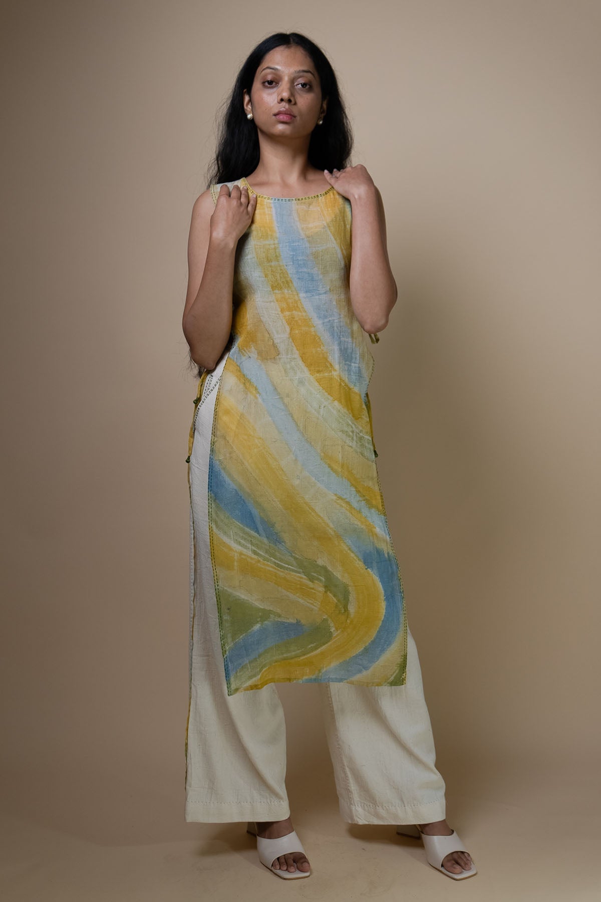 Buy Multicolor Hand Painted Bib by Lafaani for women online at ScrollnShops