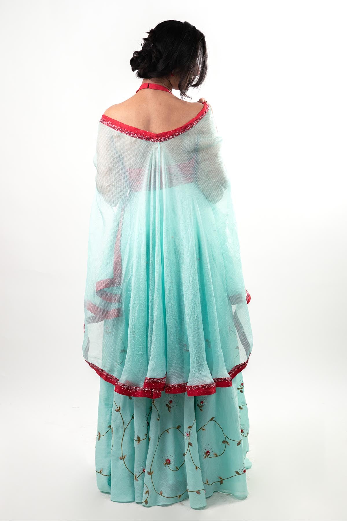 Multicolor Hand Work Lehenga Set