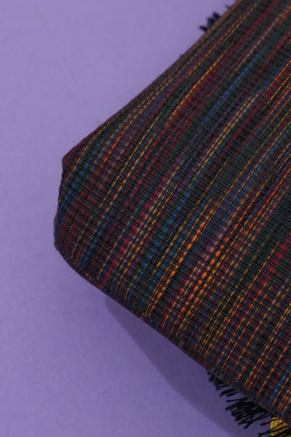 Multicolor Jacquard Bead Clutch