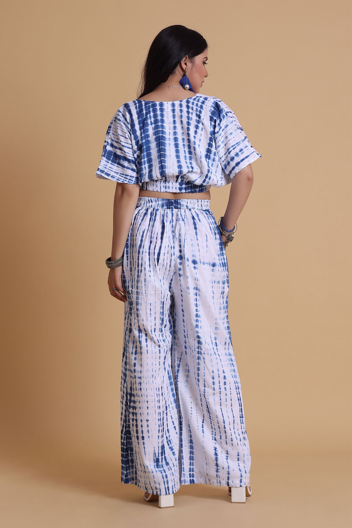 Multicolor Mulmul Co-ord Set