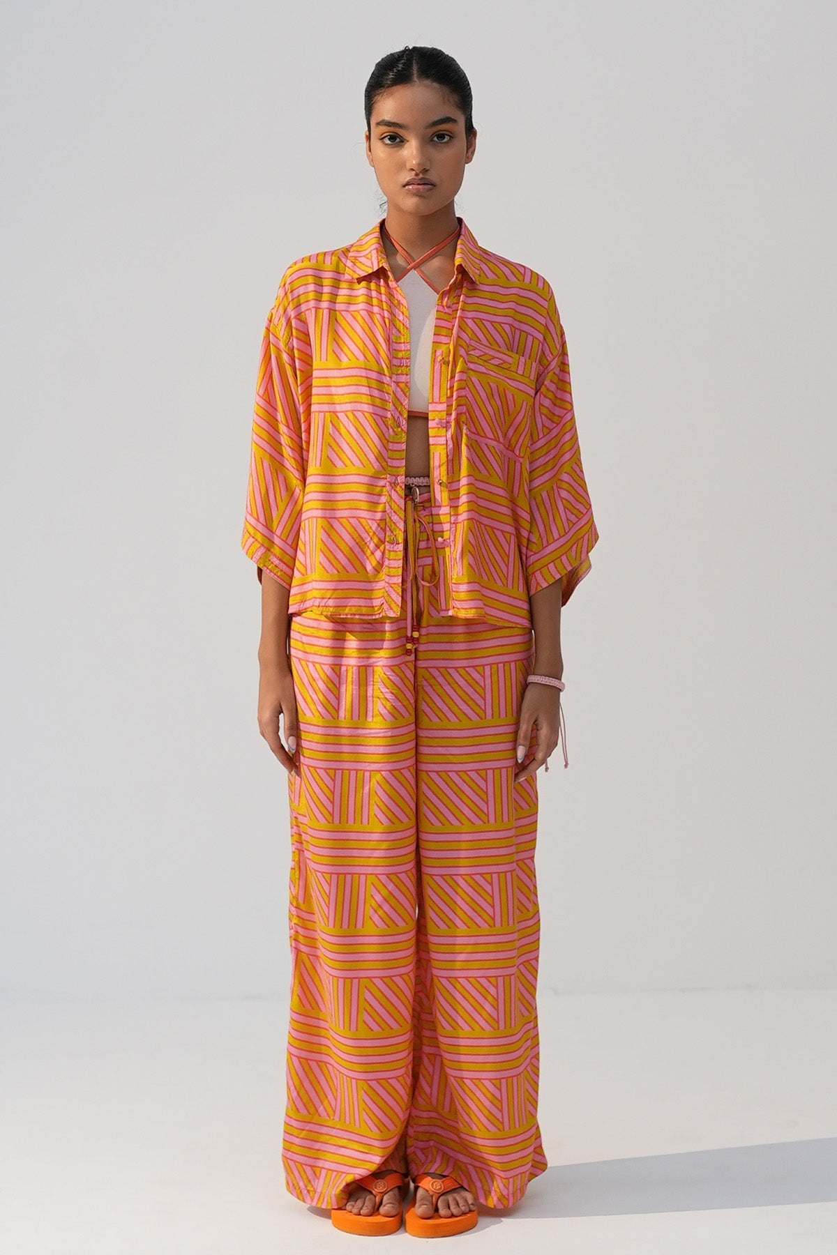 Buy Multicolor Oversized Co-ord Set by Beachbum for women online at ScrollnShops