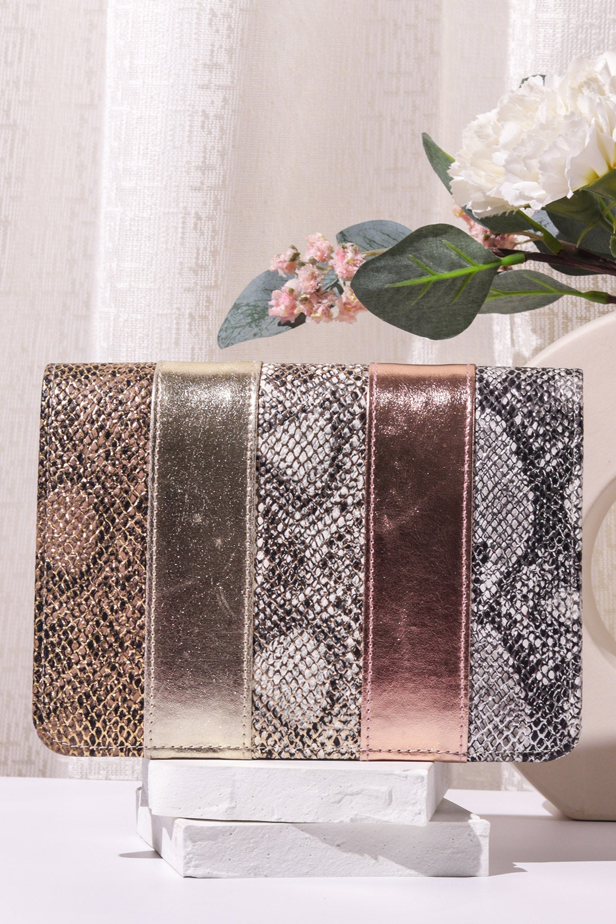 Buy Multicolor Patch Work Clutch for women by the Purple sack online available at scrollnshops