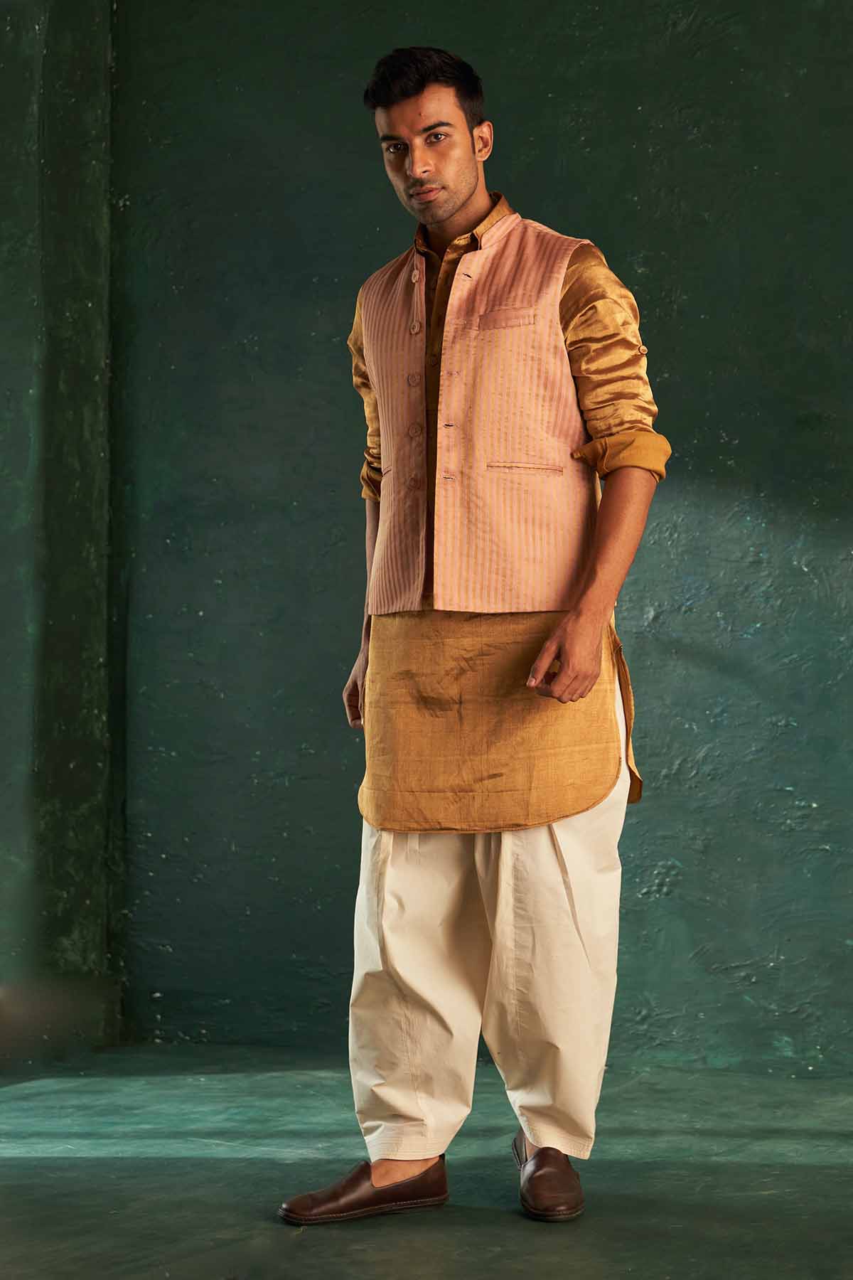 Buy Multicolor Pathani Jacket Set Online