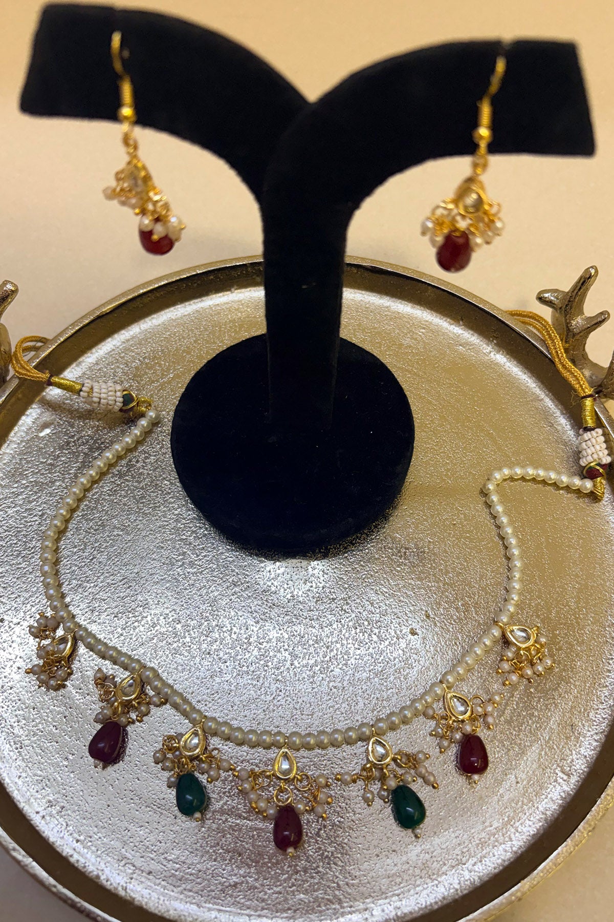 Multicolor Pearl Jewellery Set