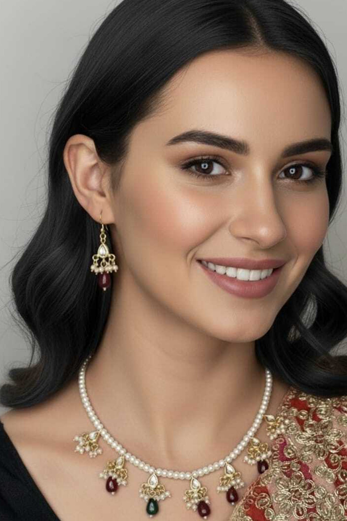 Buy Multicolor Pearl Jewellery Set for women by Beauty Spot Jewellery online available at scrollnshops