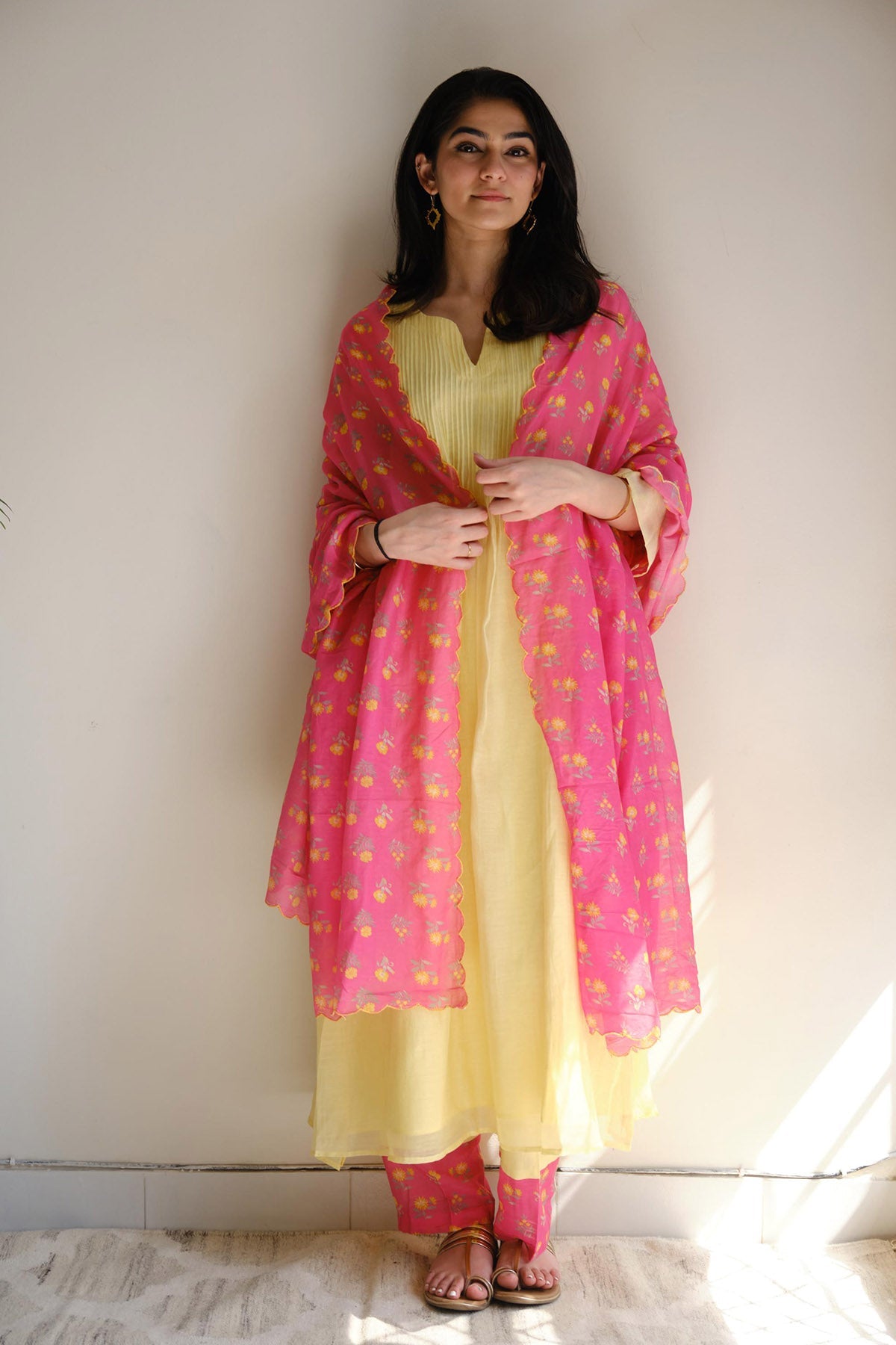 Buy Multicolor Pintuck Kurta Set by Juanita by Shubhda for women online at ScrollnShops