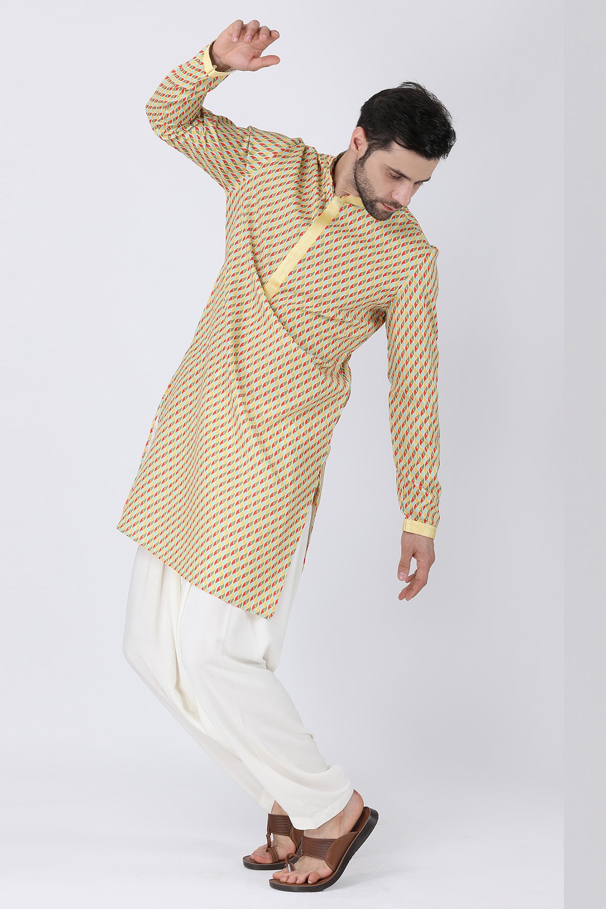 Multicolor Print Kurta & Salwar
