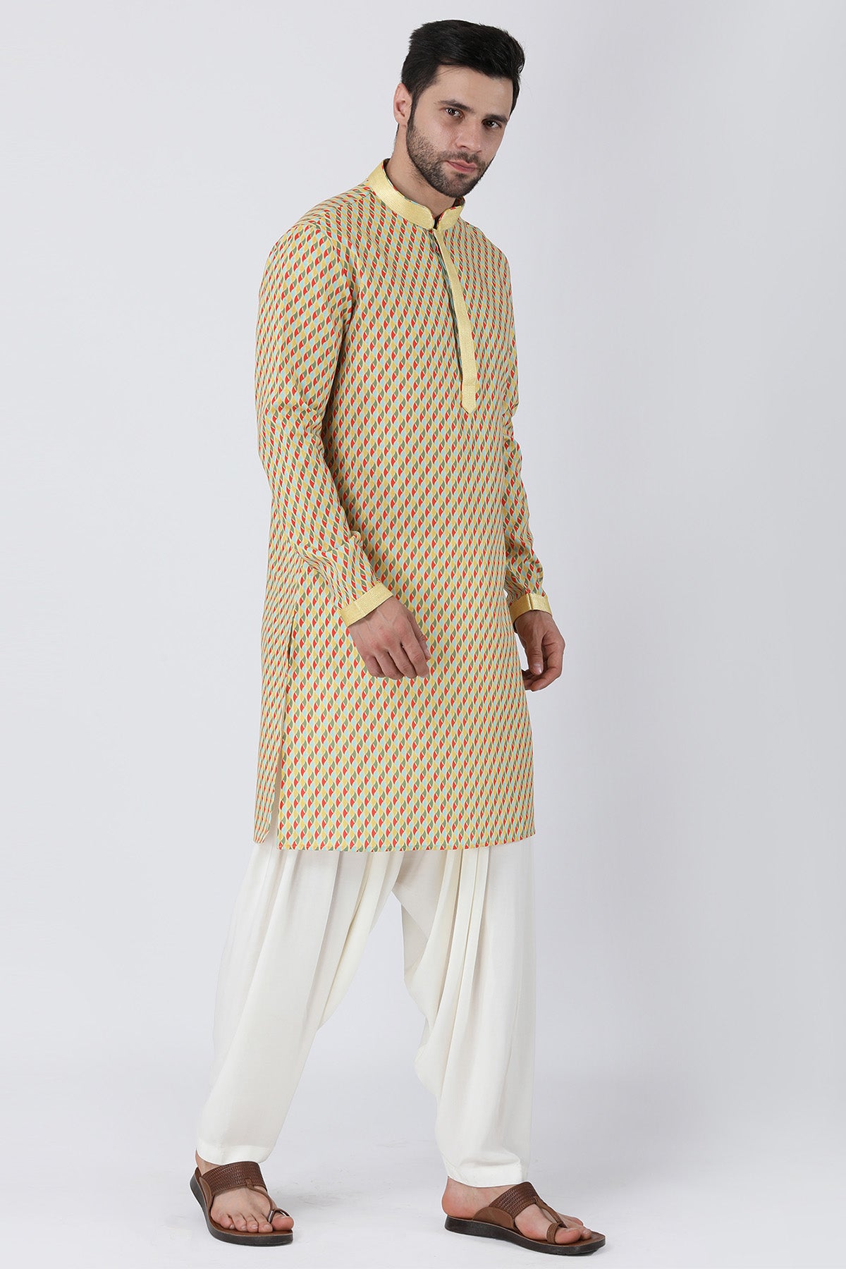 Multicolor Print Kurta & Salwar