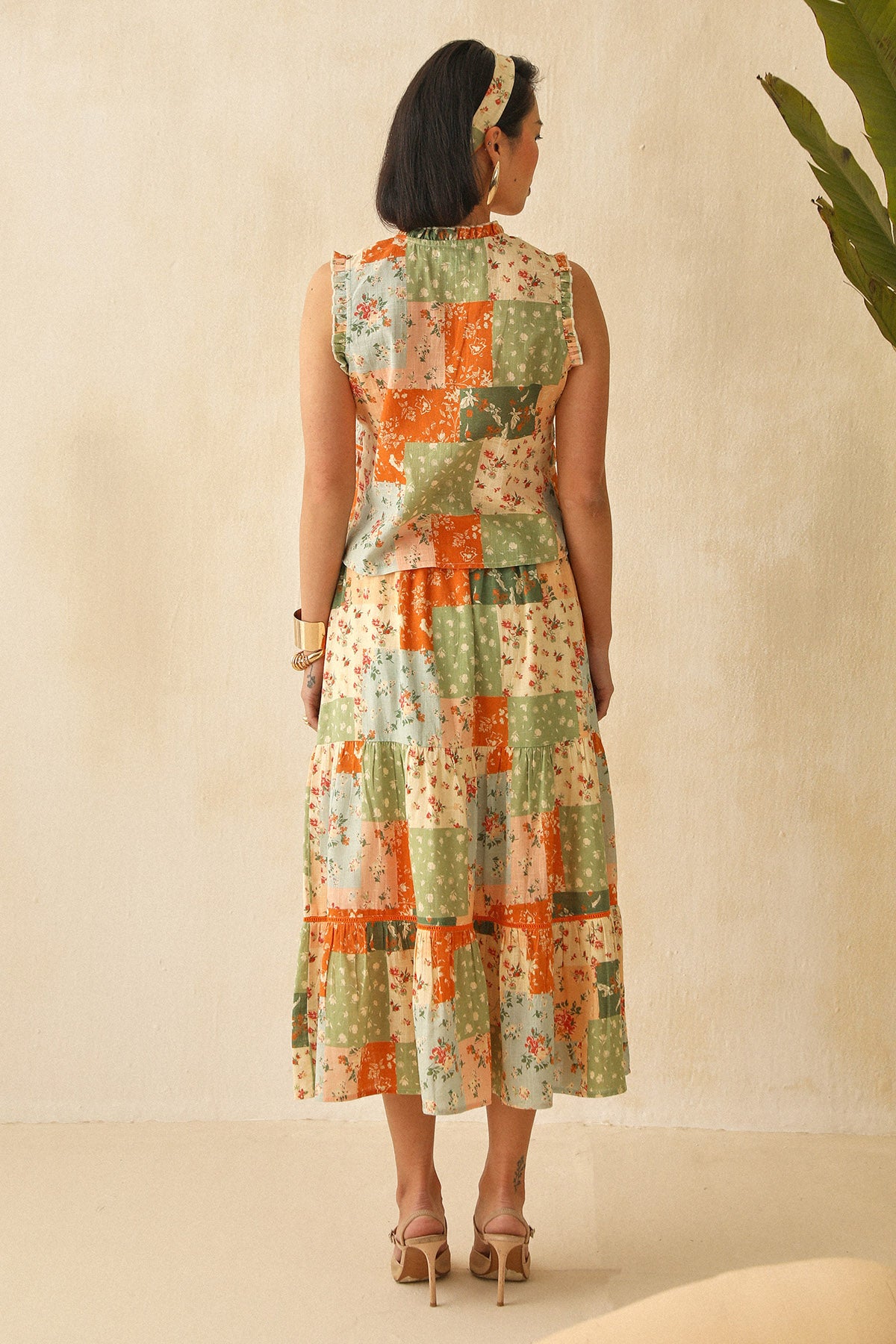 Multicolor Print Sleeveless Top