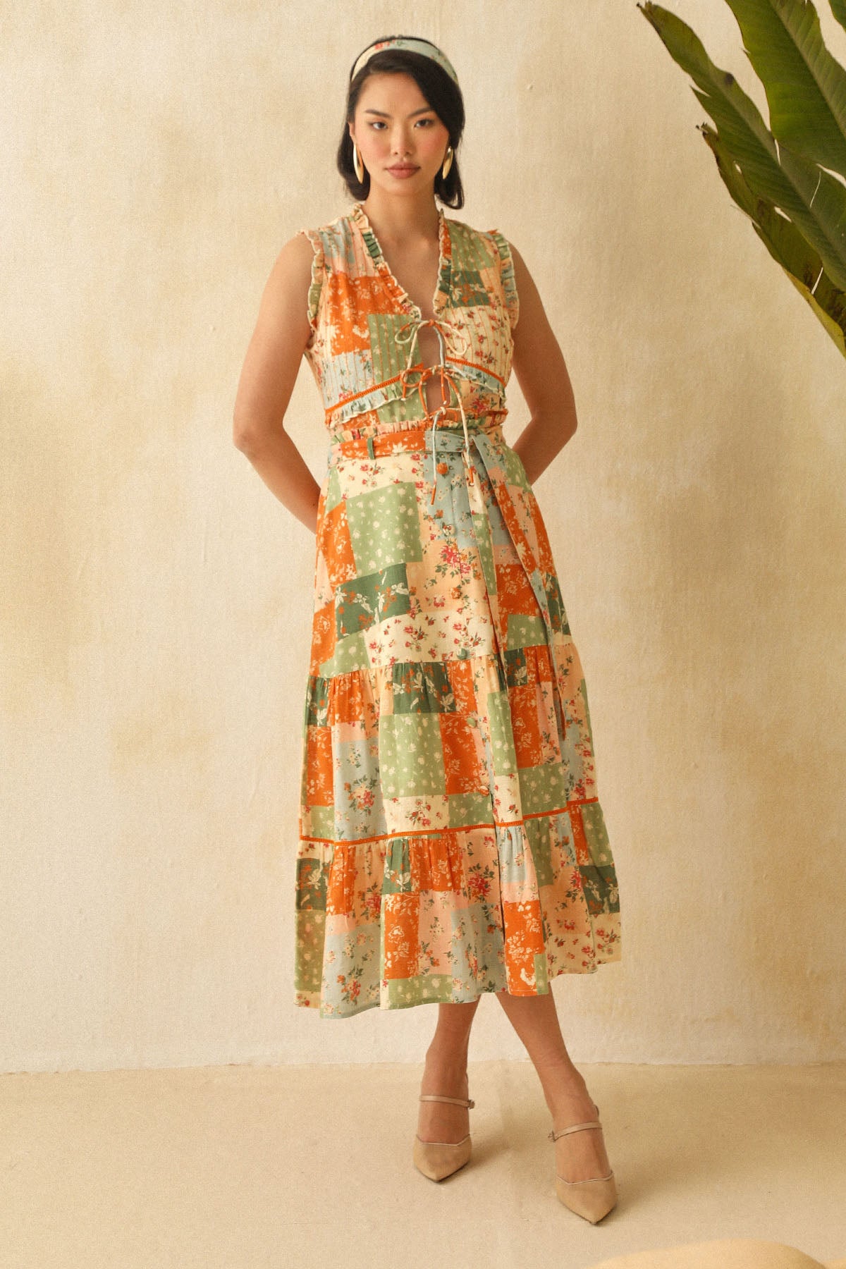 Multicolor Print Sleeveless Top