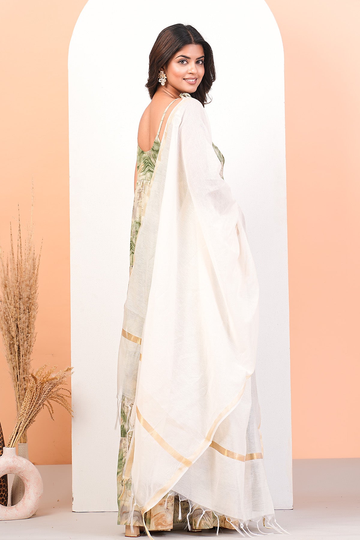 Multicolor Printed Anarkali Set