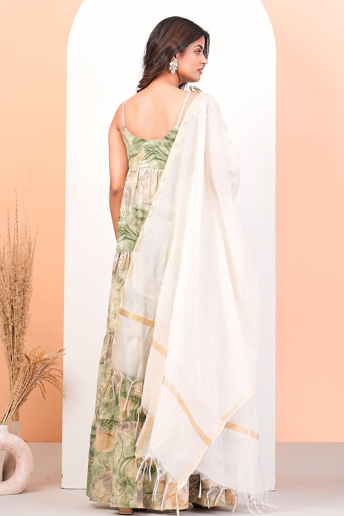 Multicolor Printed Anarkali Set