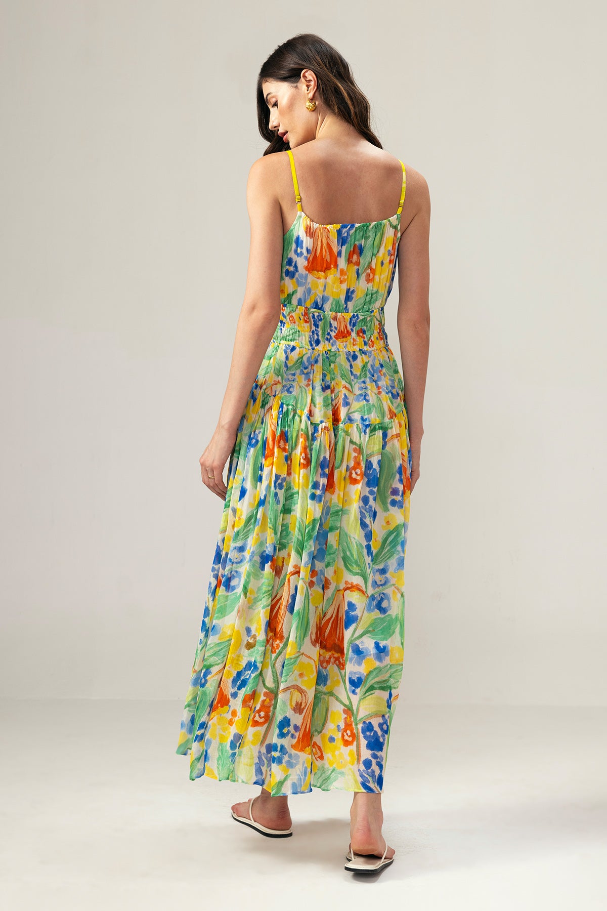 Multicolor Printed Cami Dress