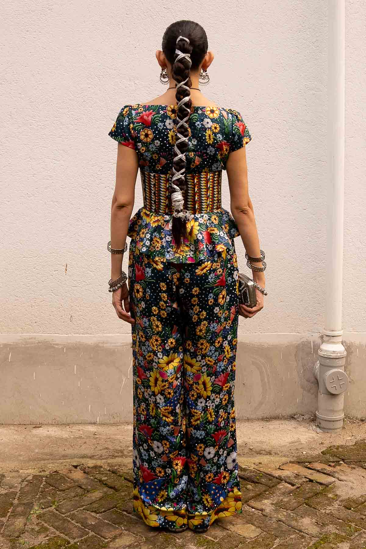 Multicolor Printed Top & Palazzo