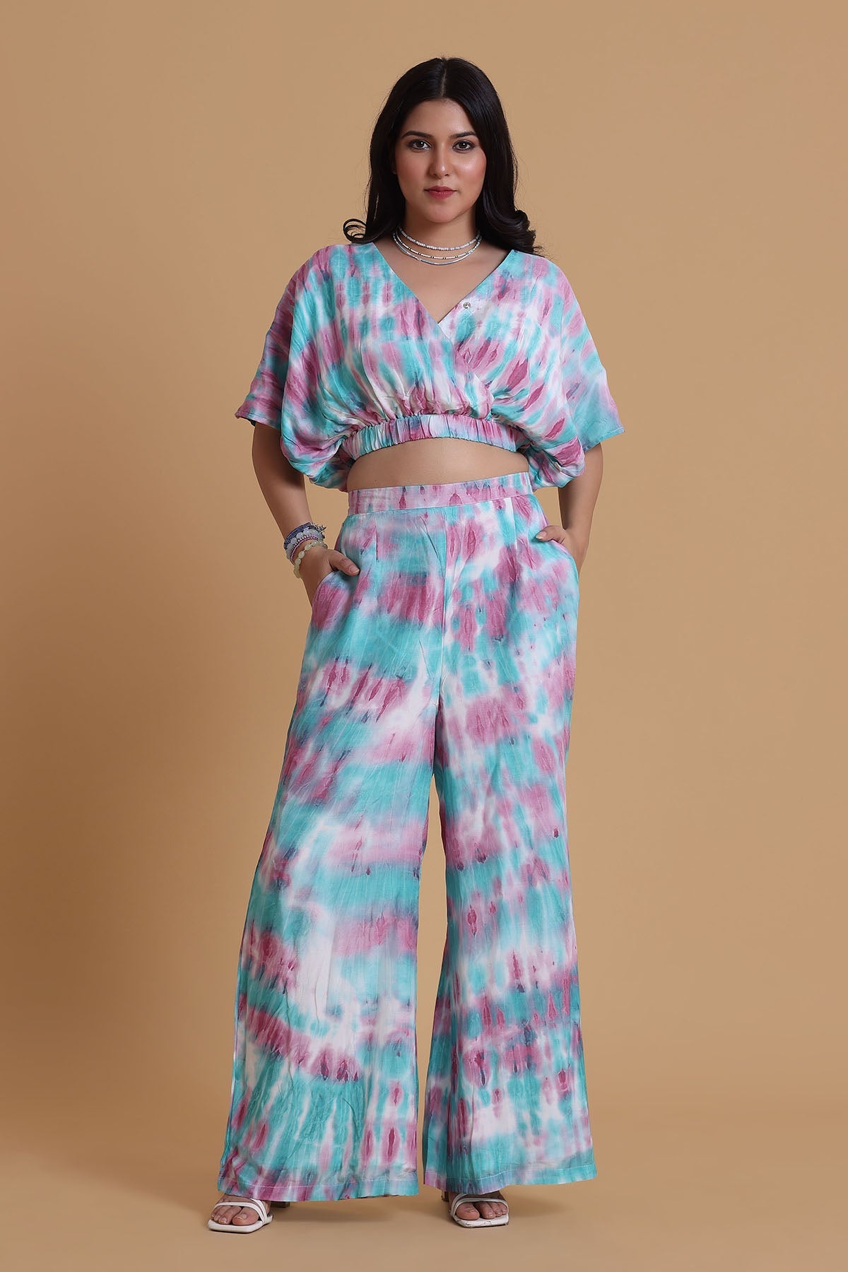Buy Multicolor Wrap Style Co-ord Set by The House Of Shes for women online at ScrollnShops