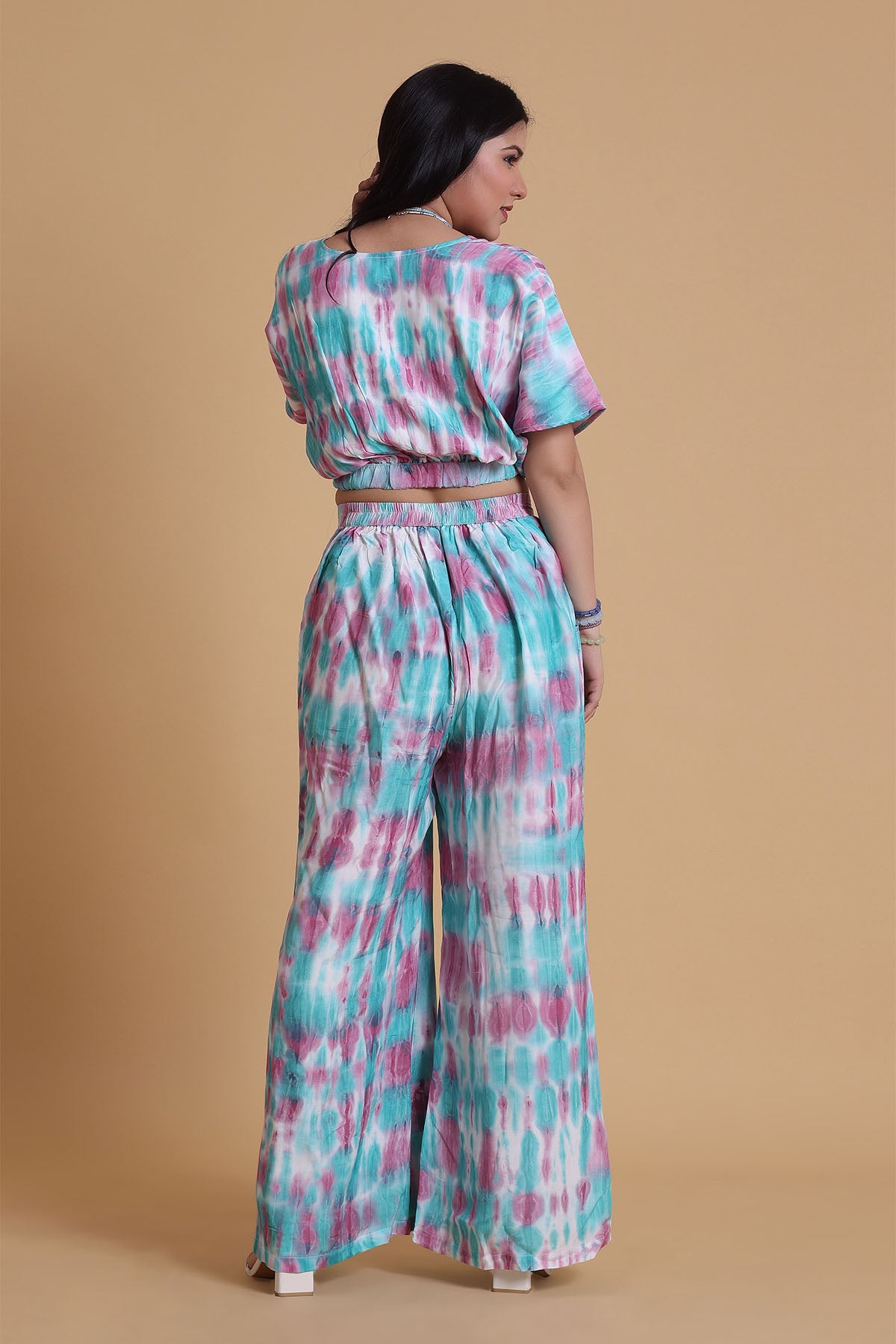 Multicolor Wrap Style Co-ord Set