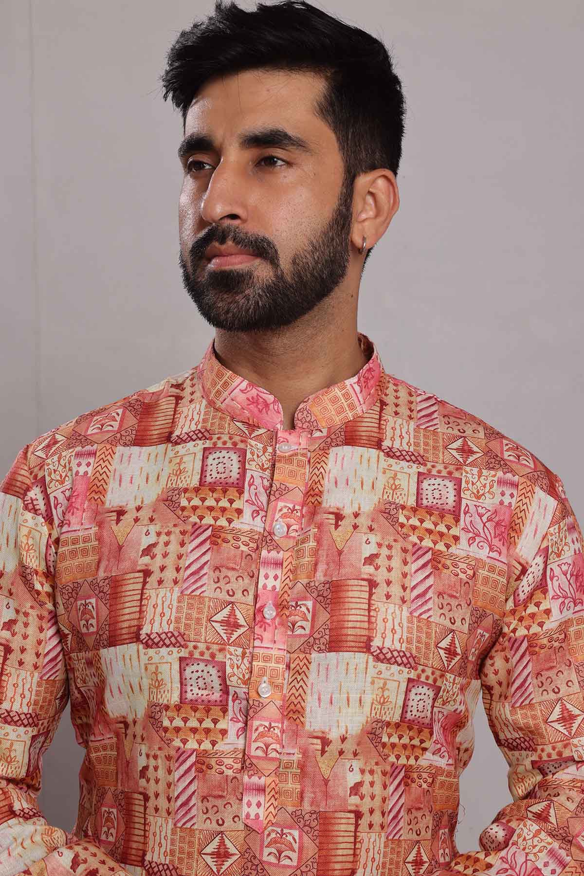 Cotton Multicolor Printed Kurta
