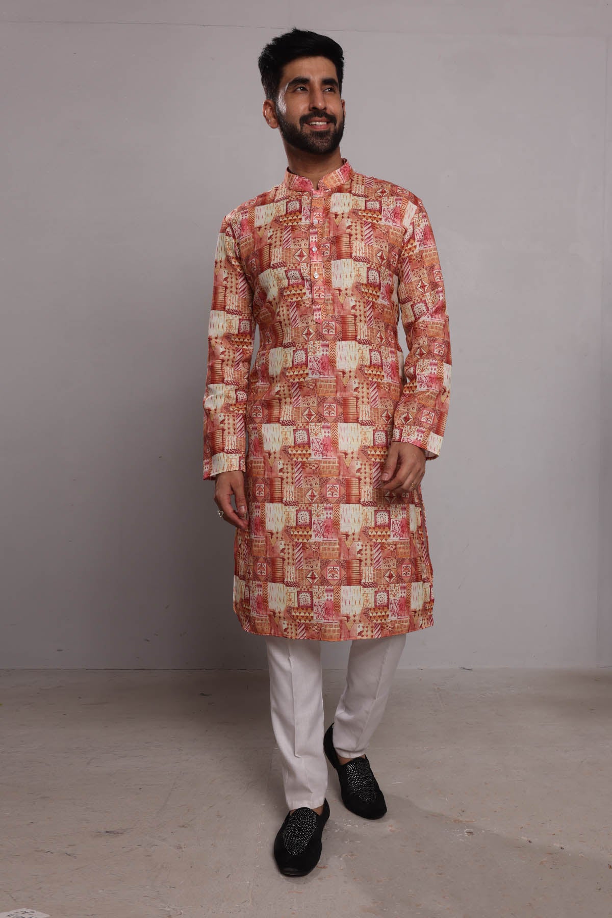 Cotton Multicolor Printed Kurta