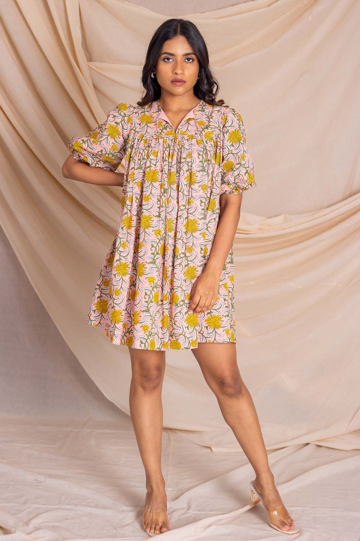 Buy Label J Multicolor Printed Flare Dress at ScrollnShops