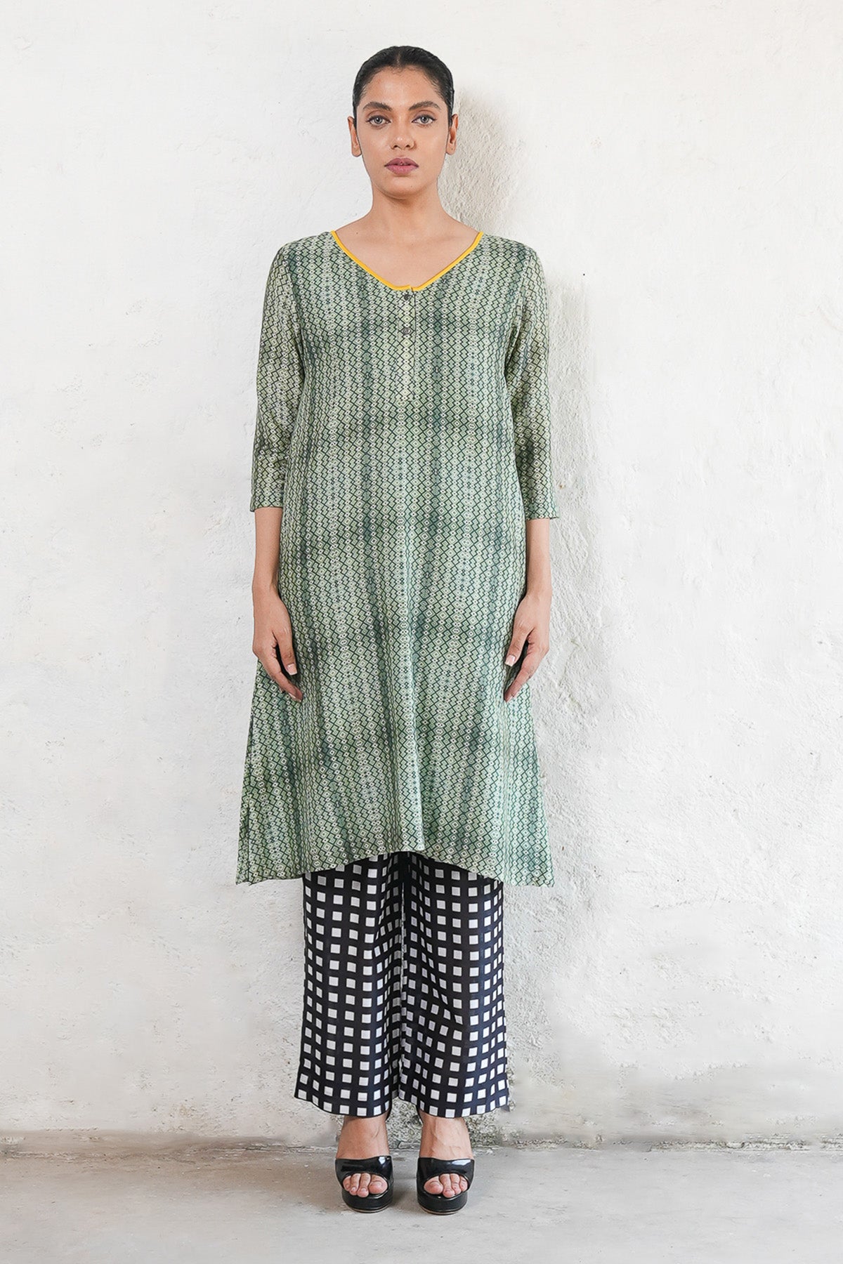Buy Multicolor Printed Kurta & Pants by Saksham Neharicka for women online at ScrollnShops
