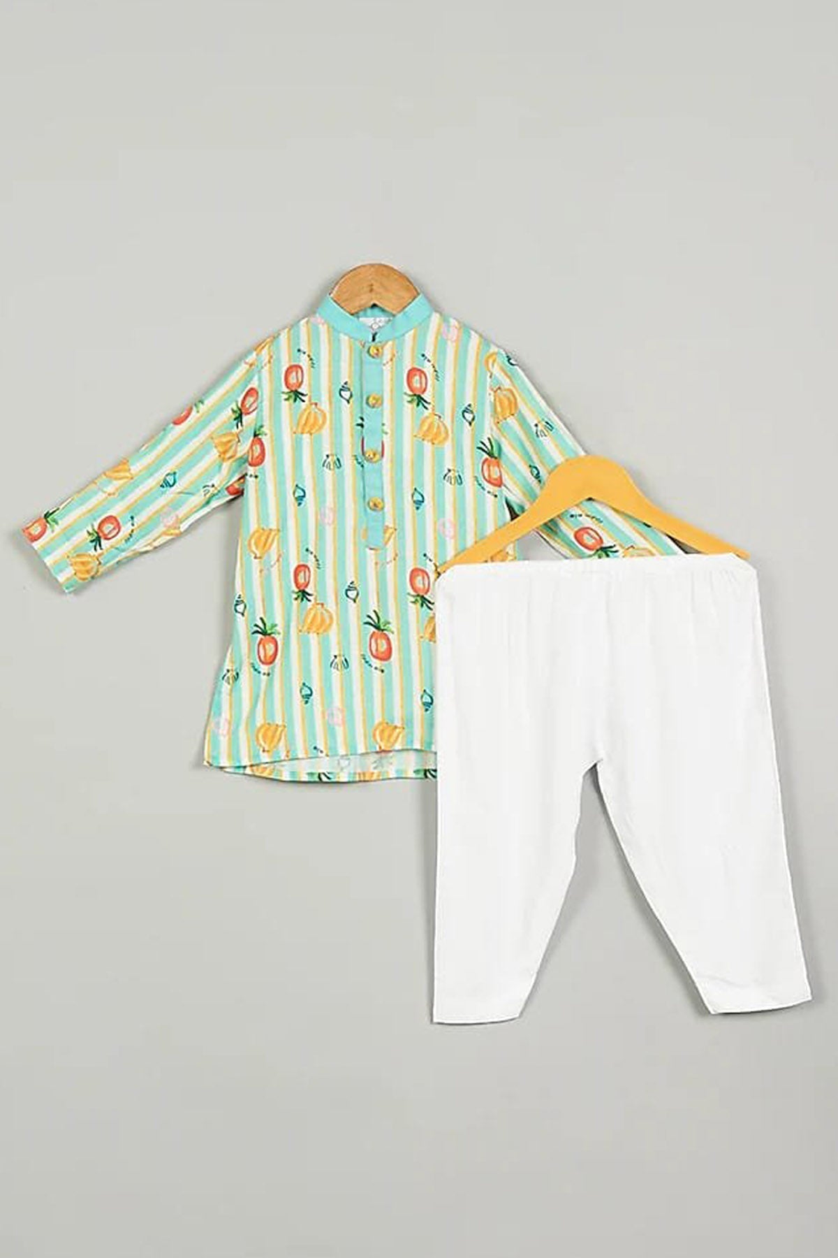 Designer Little Brats Multicolor Printed Kurta Set For Kids Available online at ScrollnShops