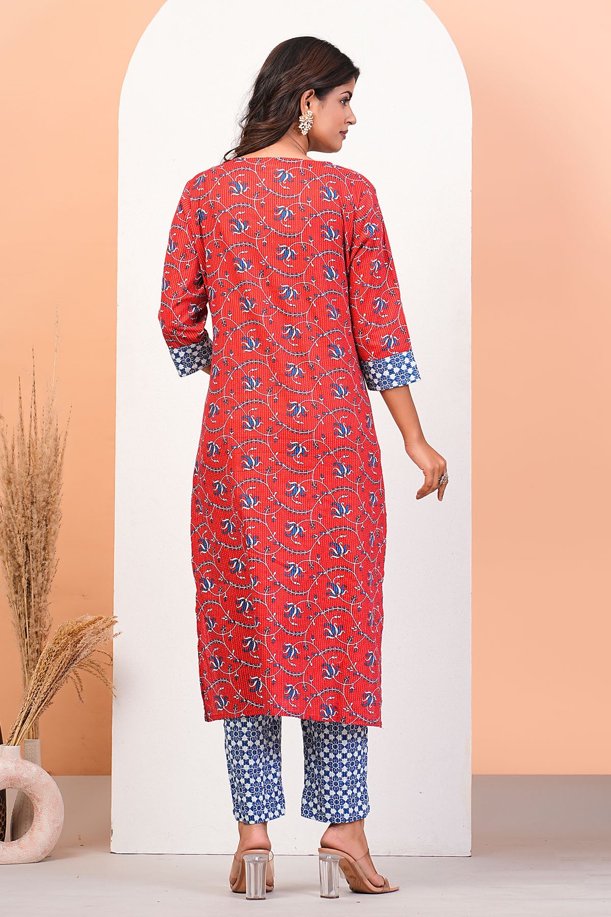 Katha Cotton Print Kurta Set