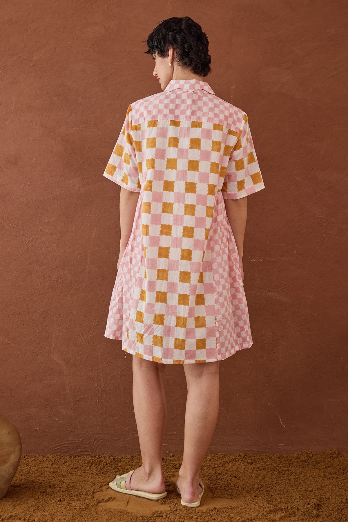 Multicolor Cotton Shirt Dress