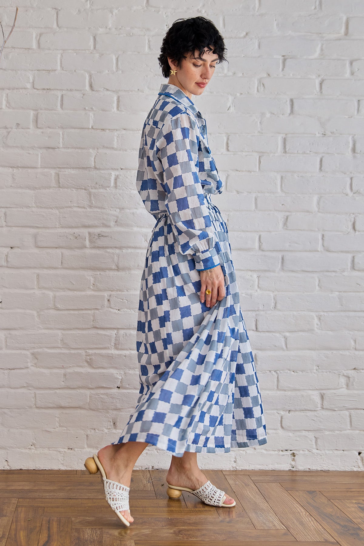 Multicolor Printed Shirt & Skirt