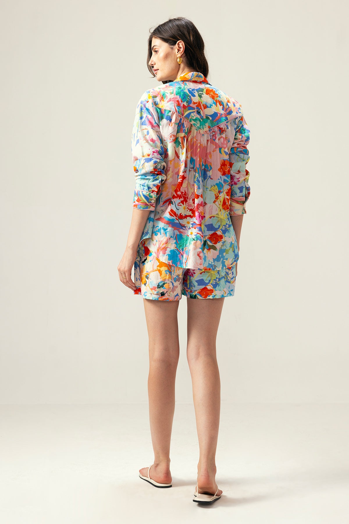 Multicolor Printed Shorts Set