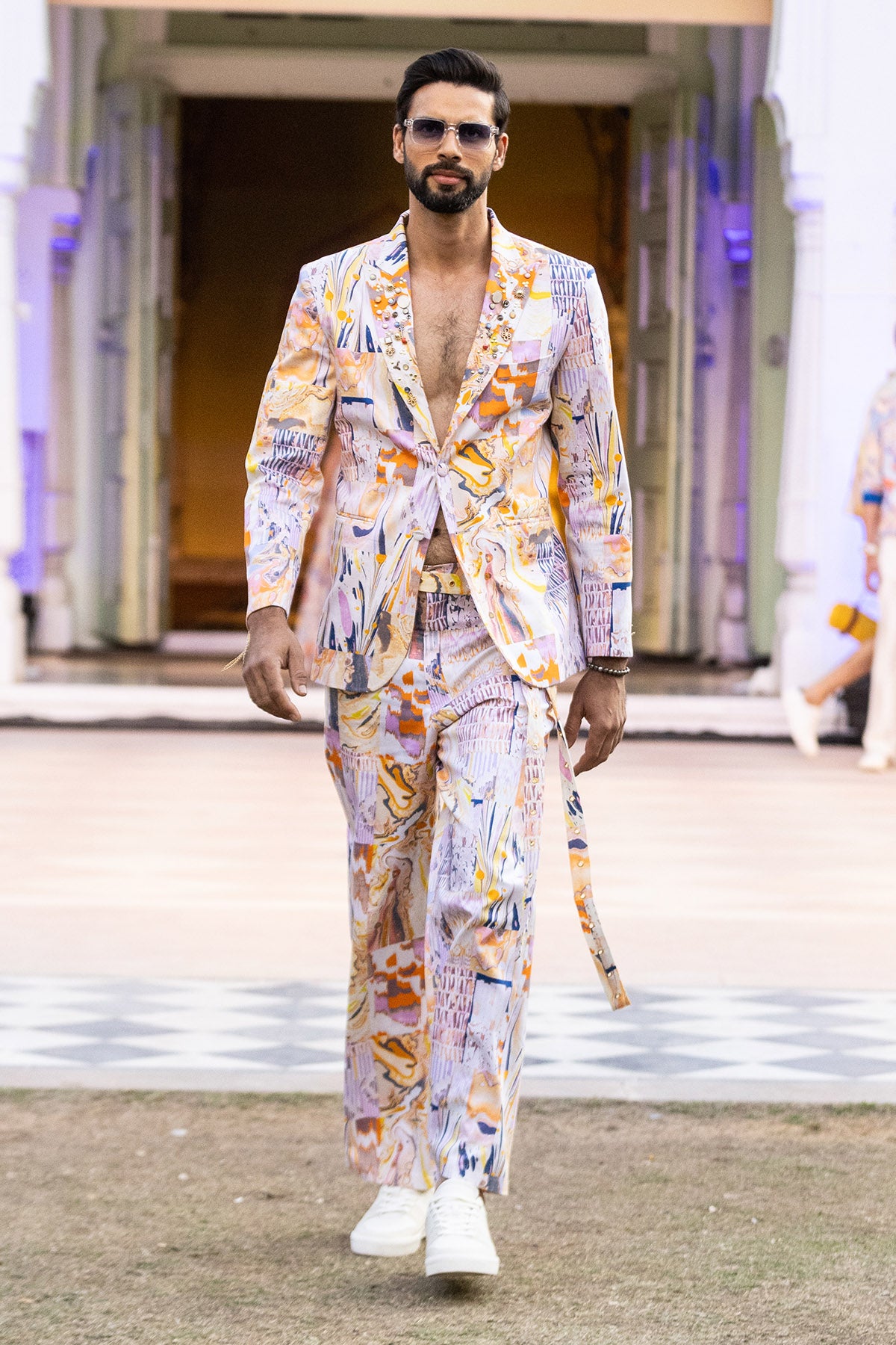 Multicolor Printed Trousers