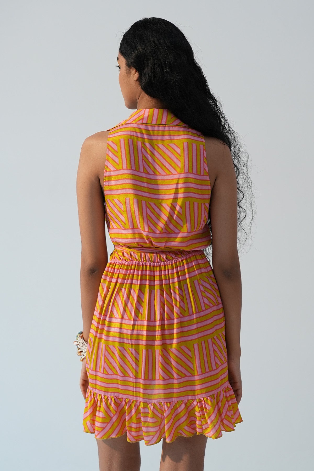 Multicolor Printed Wrap Dress