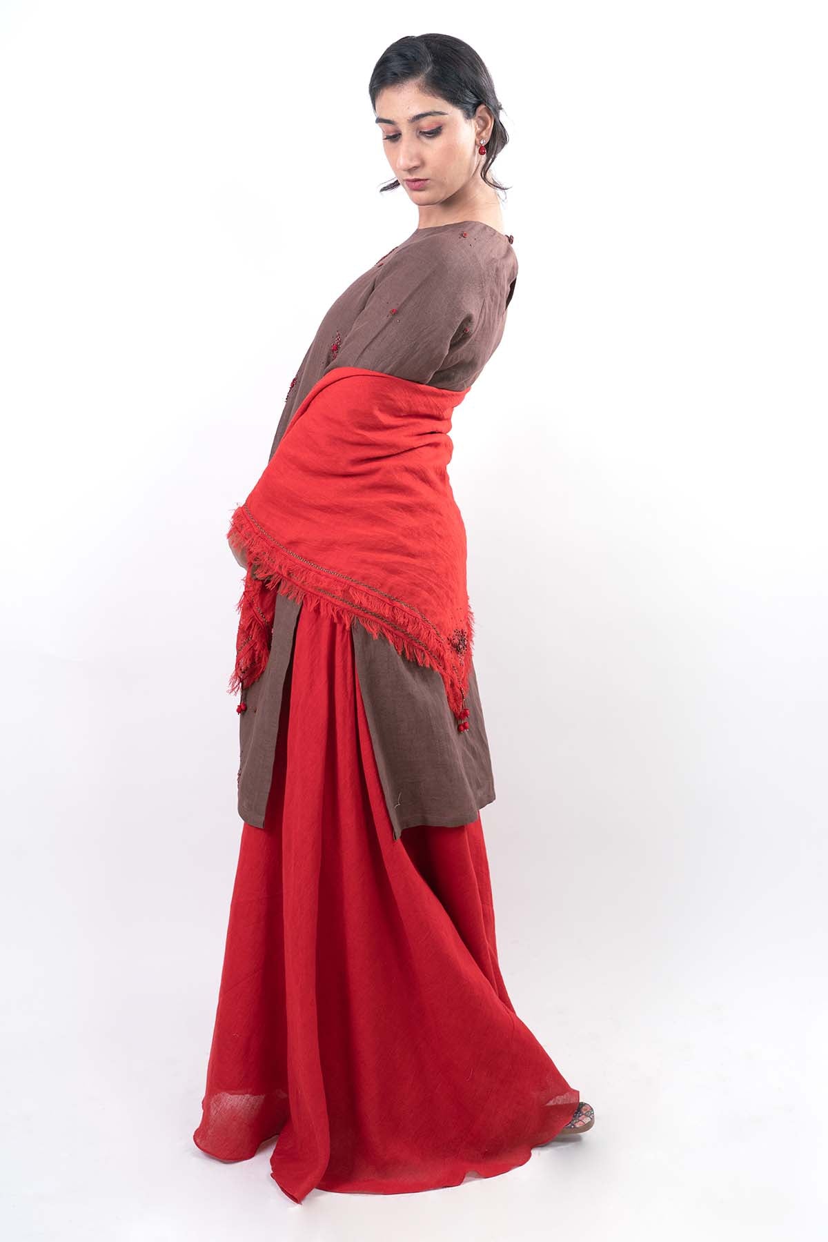 Multicolor Round Neck Kurta Set