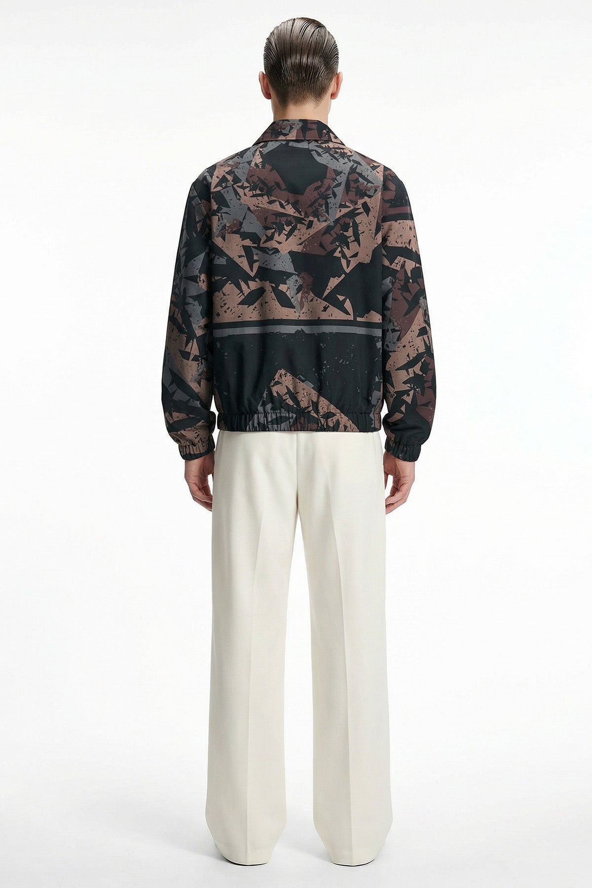 Multicolor Satin Texture Jacket