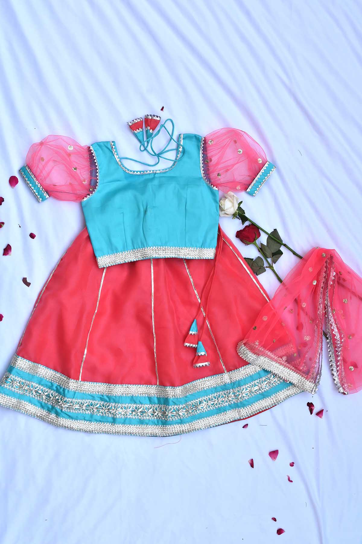 Multicolor Sequins Lehenga Set