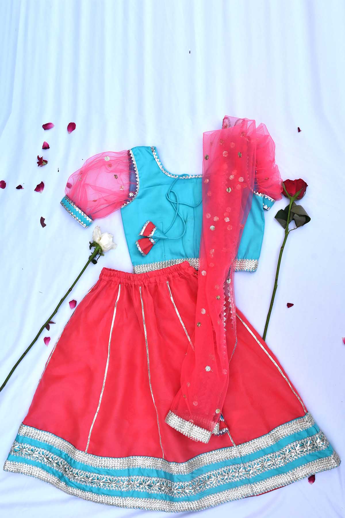 Multicolor Sequins Lehenga Set