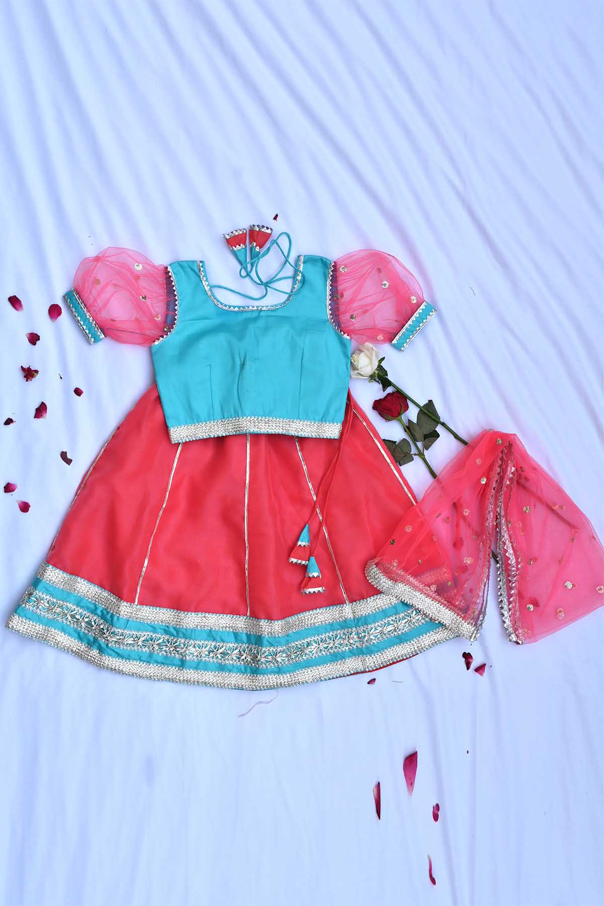 Multicolor Sequins Lehenga Set