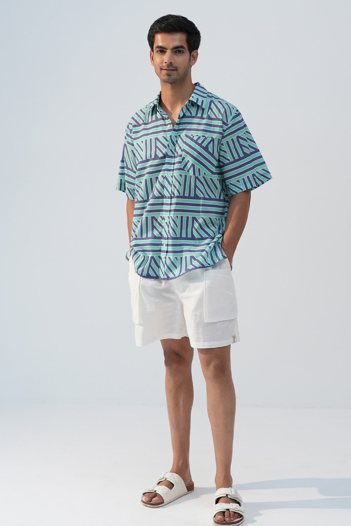 Buy Multicolor Short Sleeves Shirt by Beachbum for men online at ScrollnShops