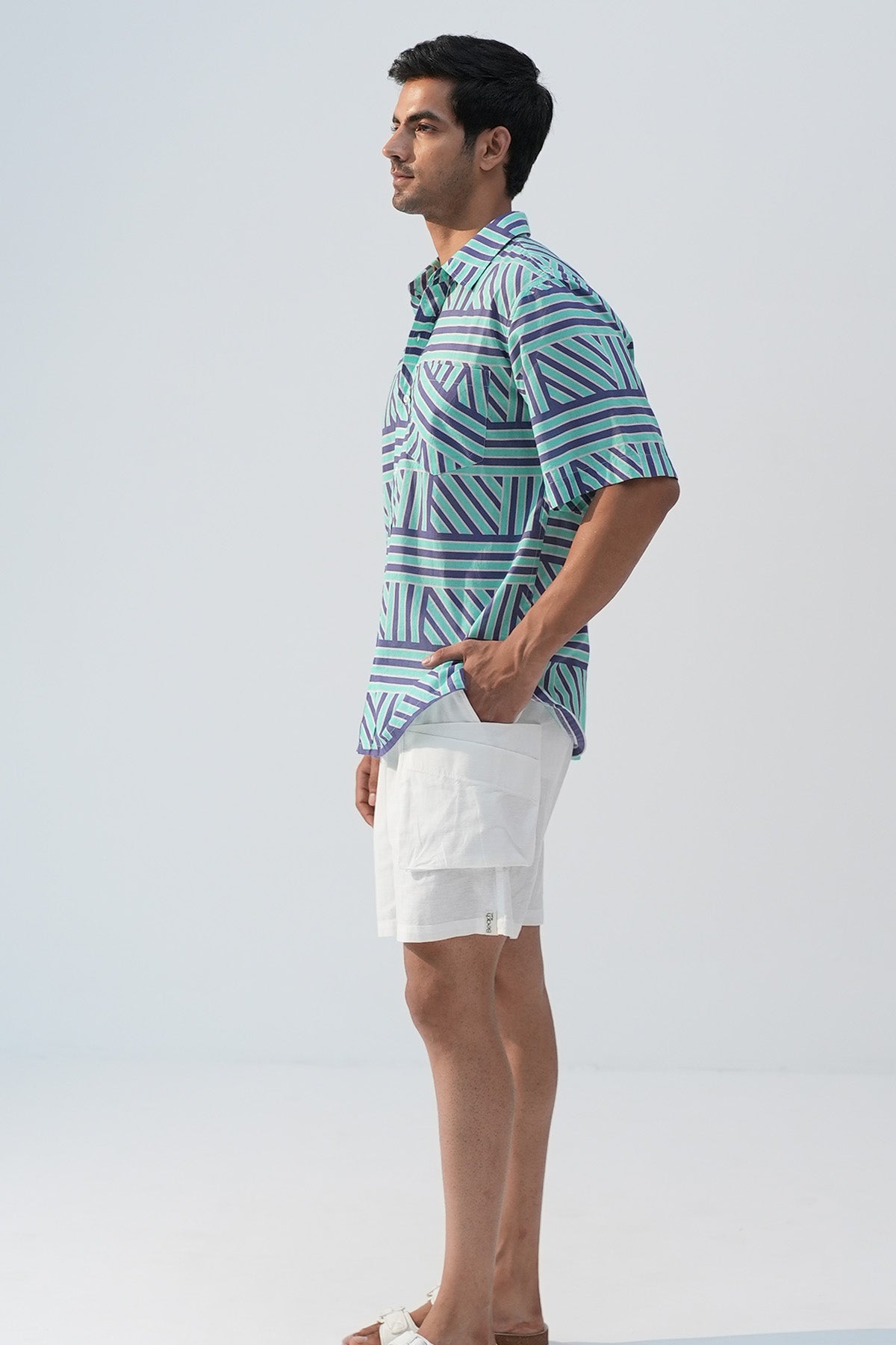 Multicolor Short Sleeves Shirt