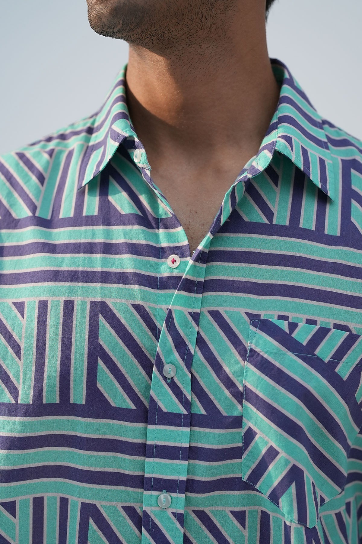 Multicolor Short Sleeves Shirt