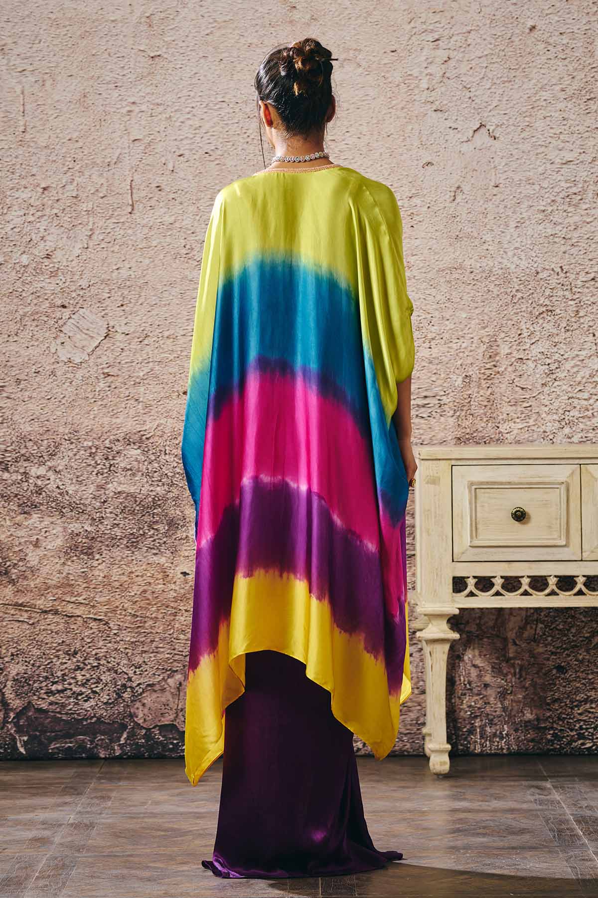 Multicolor Skirt Set & Shrug