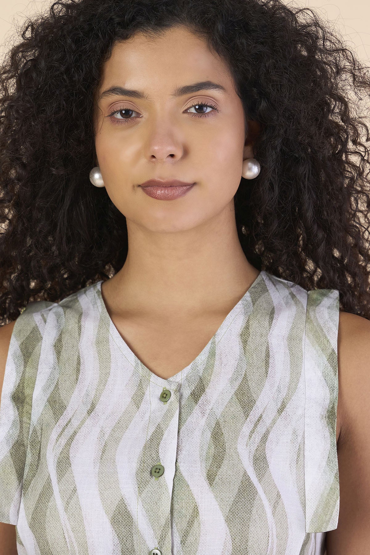 Multicolor Sleeveless Midi Dress