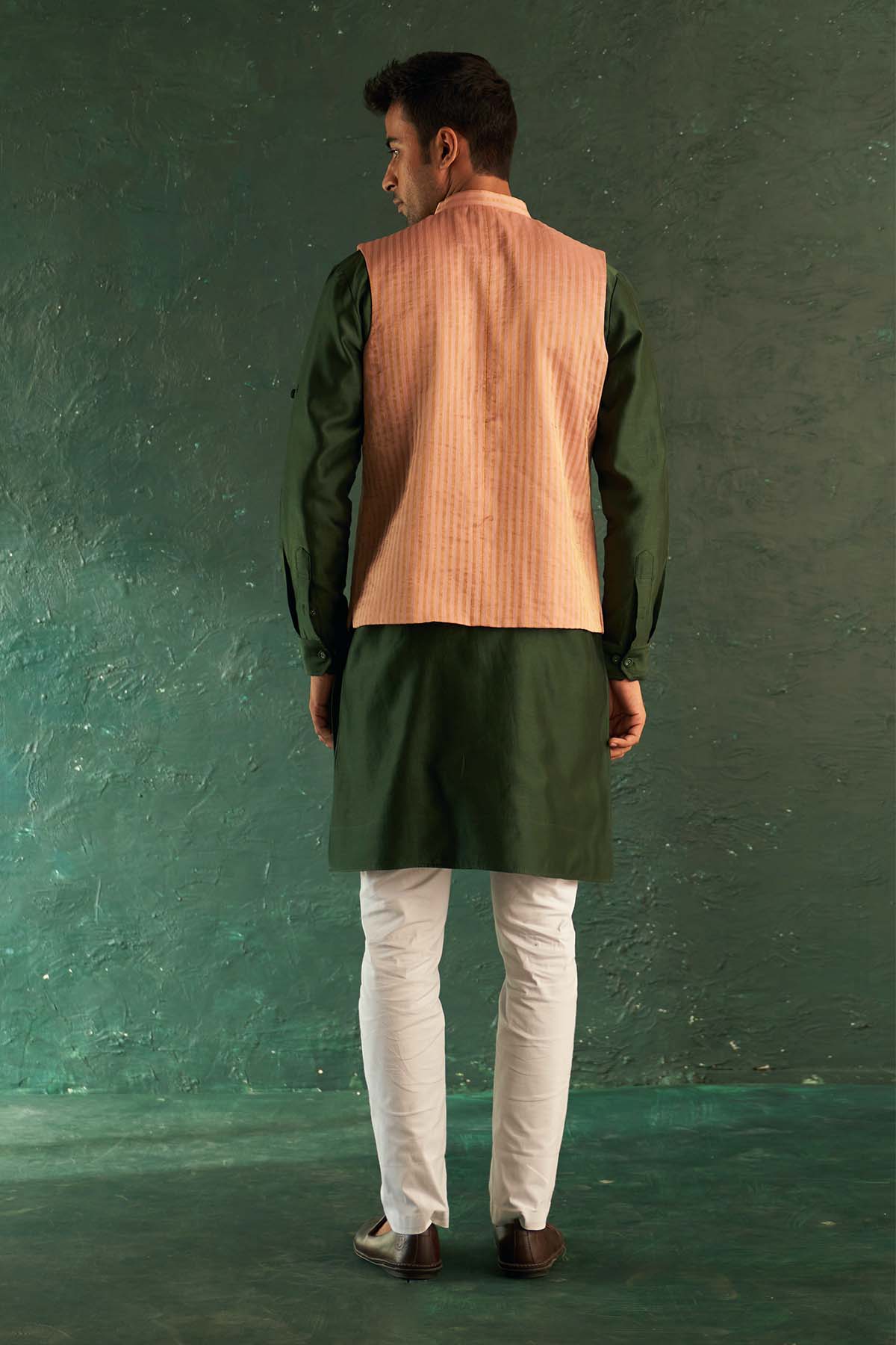 Multicolor Straight Jacket Set