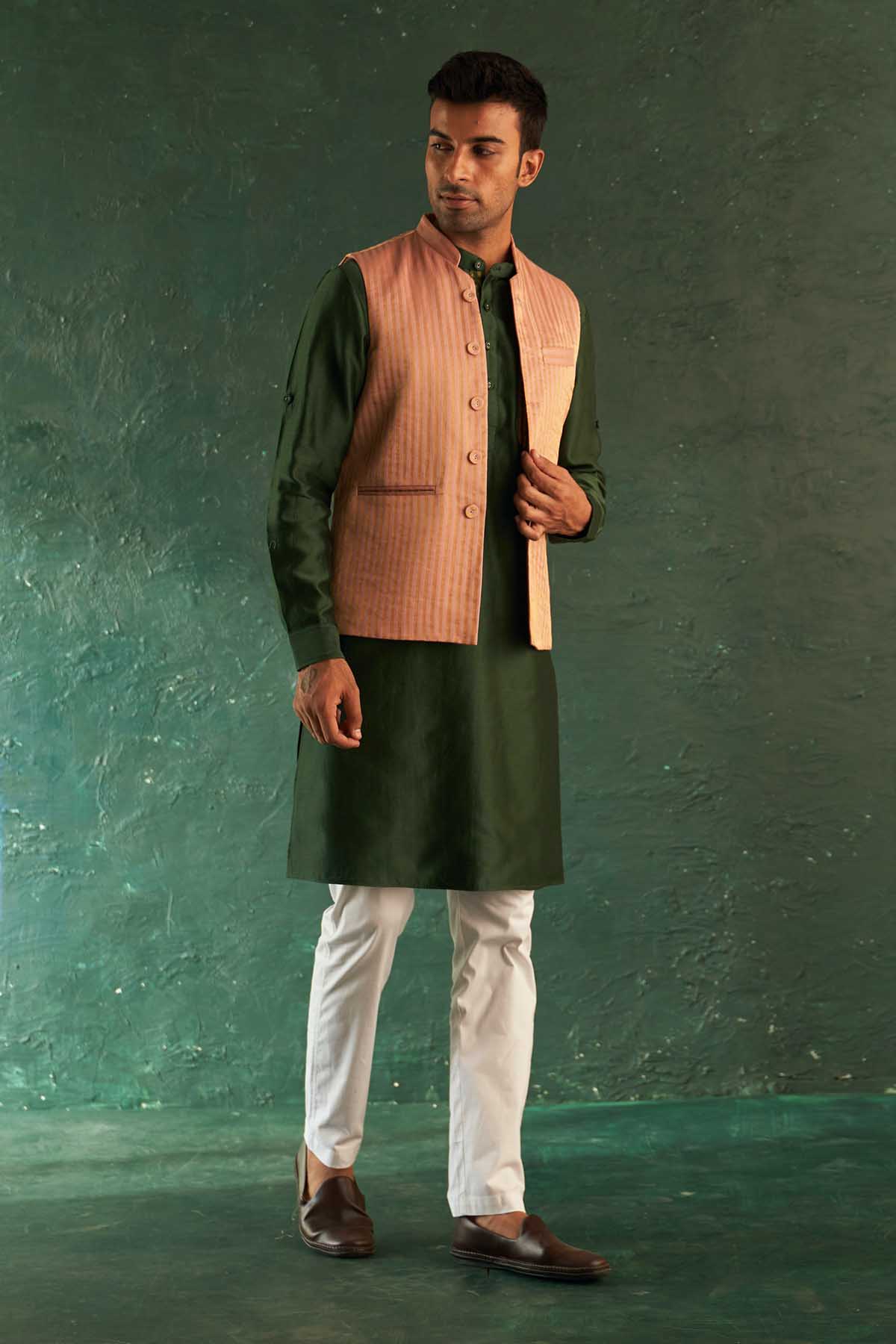 Buy Multicolor Straight Jacket Set Online